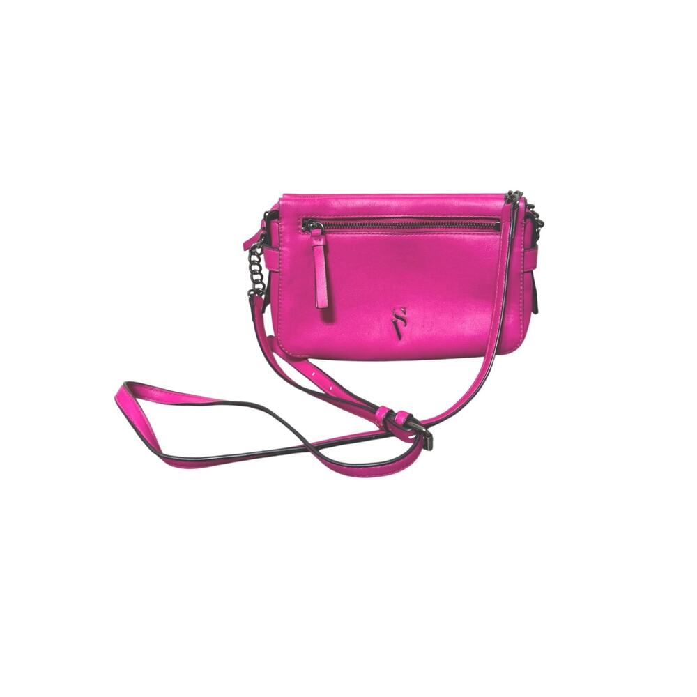 Simply Vera Vera Wang Sintra Crossbody Bag Adjustable Strap Fuschia Pink